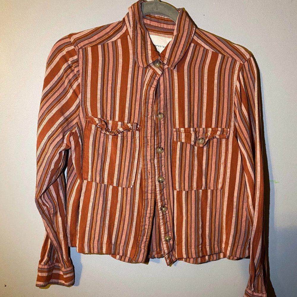 Aeropostale stripped button up